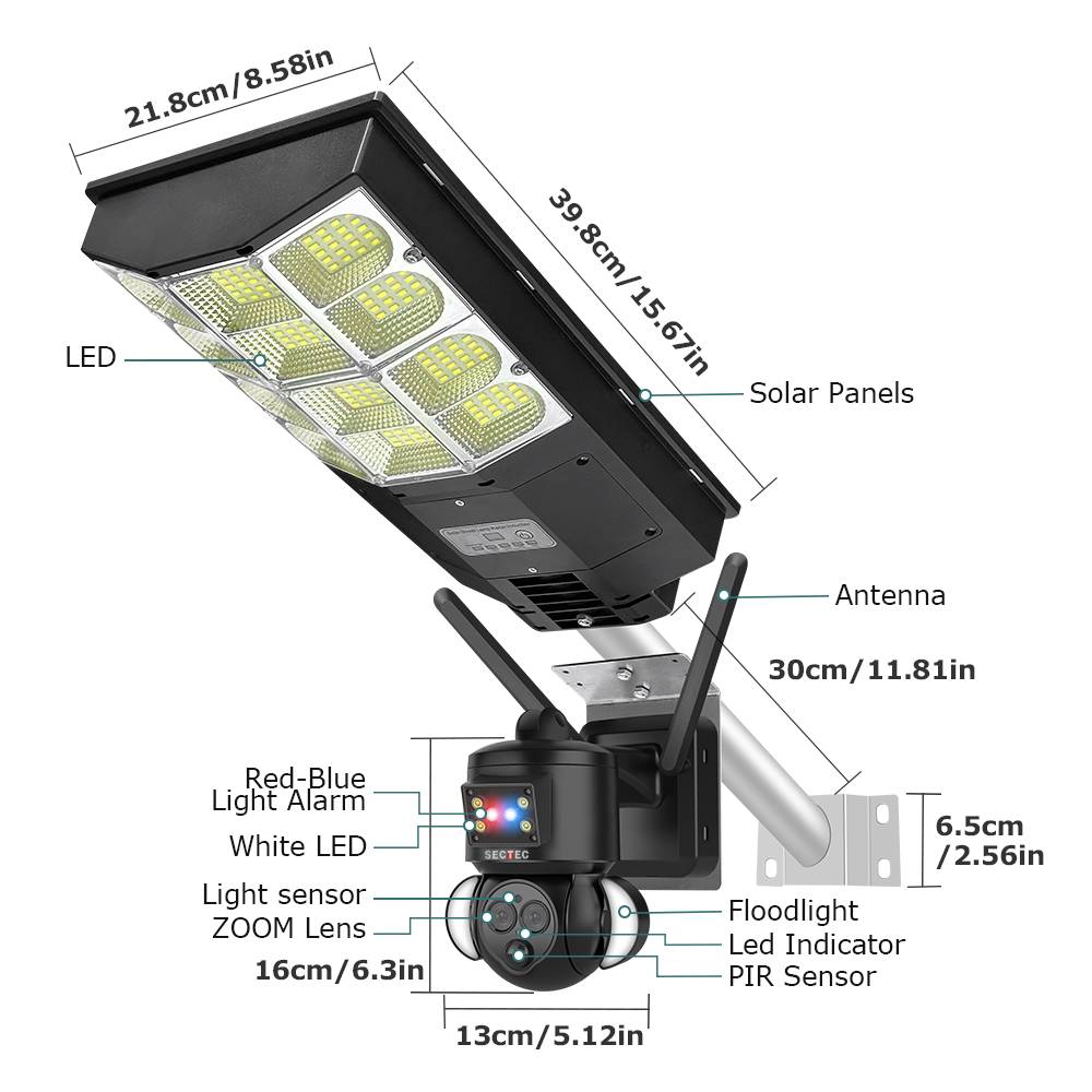 558 Solar Battery Street Light Camera