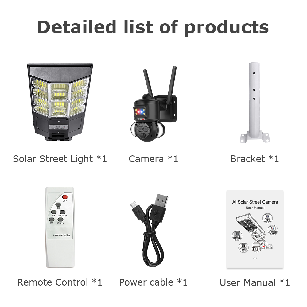 558 Solar Battery Street Light Camera